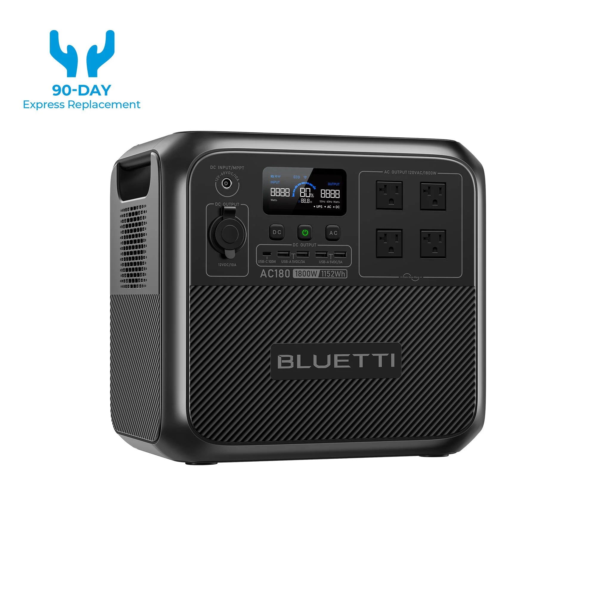 BLUETTI AC180 Solar Portable Power Station